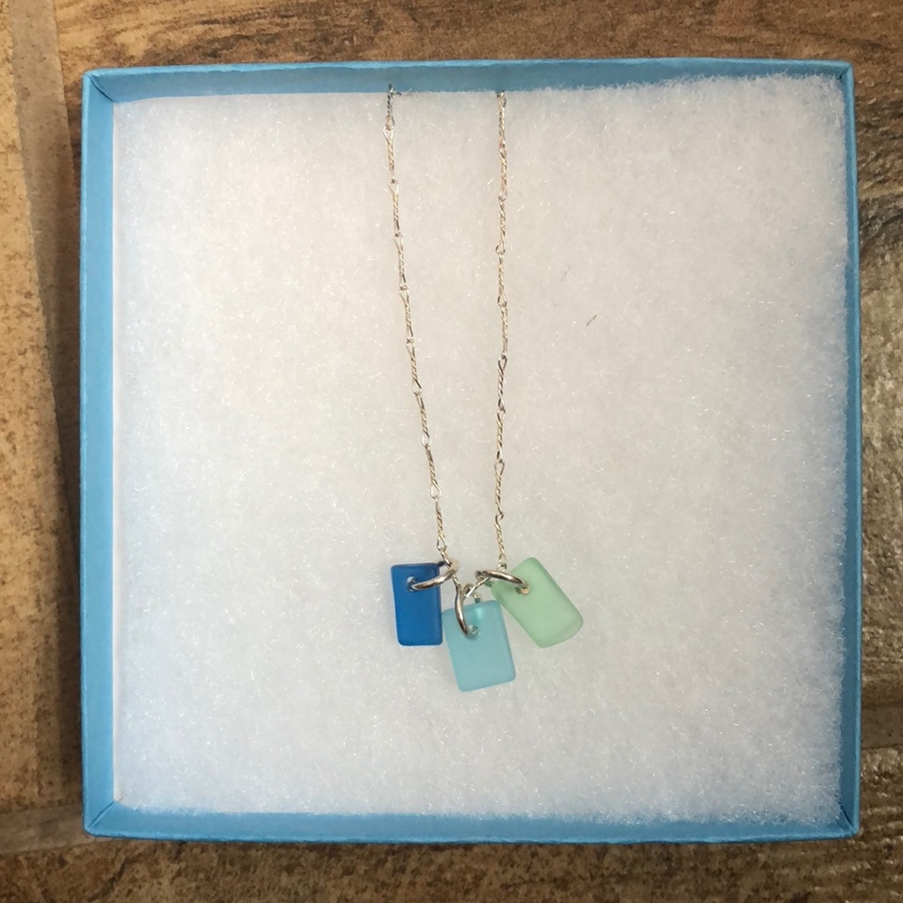 Sea glass necklace